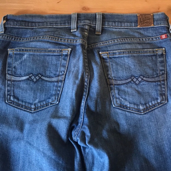 Lucky Brand Dungarees By Gene Montesano Distressed - Picture 5 of 9